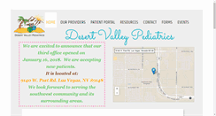 Desktop Screenshot of desertvalleypediatricslv.com